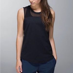 Lululemon Mesh Muscle Tank Black Size 4